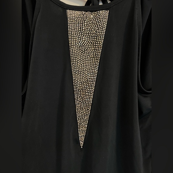Glam black and gold summer night halter tank - Picture 5 of 5